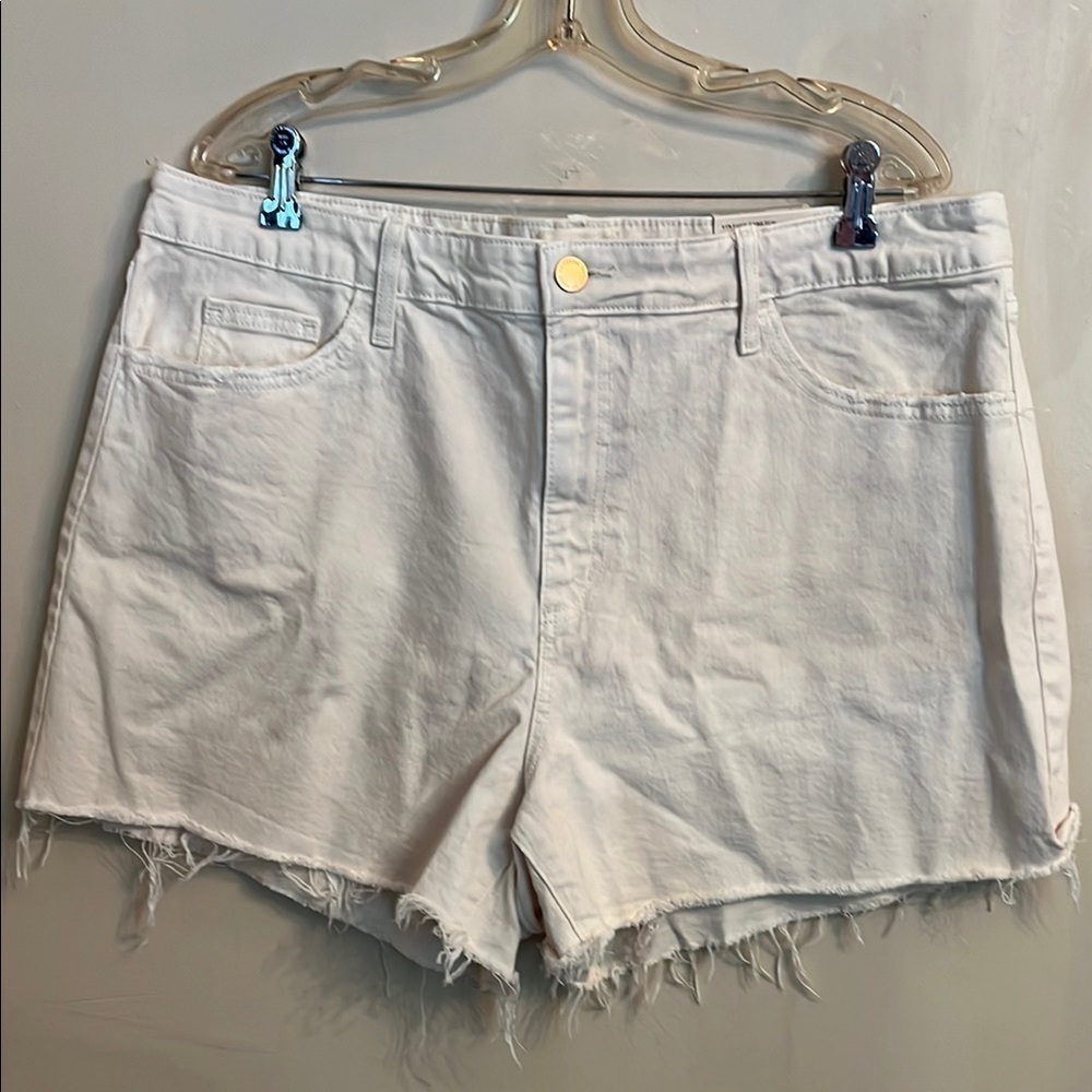Universal Thread Highest Rise Shortie Shorts Light Wash Size 17 NWT